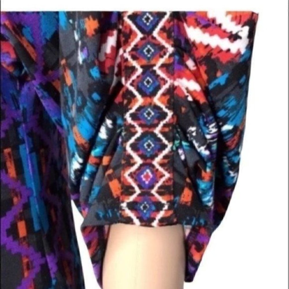 LAUNDRY by Shelli Segal Aztec design dress size 8P - Picture 5 of 7